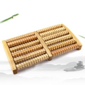 Six-row Massager Wooden Roller Household