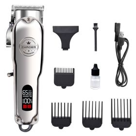 Baby Children's Hair Clipper Metal Body Electric Fader Electric Shaving Head (Option: USB model-US)