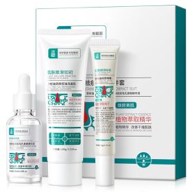 Ice Chrysanthemum Tea Tree Acne Removing Three Piece Set For Oil Control And Shrinkage Control (Option: Suit)