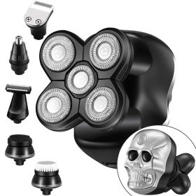 New Multifunctional Razor Halloween Skull Six In One (Color: Silver)