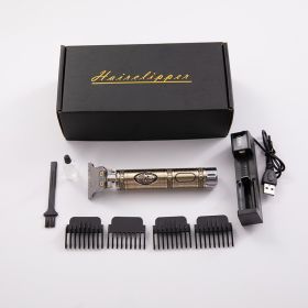 Electric Hair Clipper Men's Oil Head Electric Hair Clipper Hair Clipper Set Electric Hair Clipper Buddha Head Retro Household Cross-Border (Option: 1style)