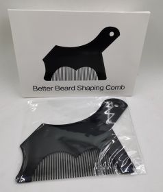 Beard Knife Companion No. 10 Beard Styling Ruler Beard Styling Comb (Option: Black color)