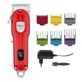 NG-2025B Digital Display Electric Rechargeable Hair Clipper (Option: Red-EU)