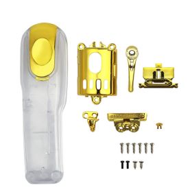 Hair Clipper Personality Modified Shell Electric Clippers Upper And Lower Cover Transparent Accessories (Color: Gold)