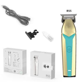 Hair Clipper For Household Carving In Barber Shop (Option: R55 Gold-USB)